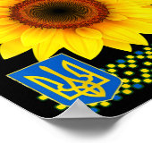 Ukrainischer Stolz Ich stehe hinter der Ukraine So Poster (Ecke)