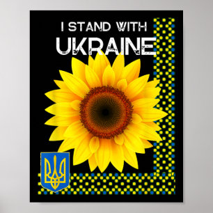 Ukrainischer Stolz Ich stehe hinter der Ukraine So Poster