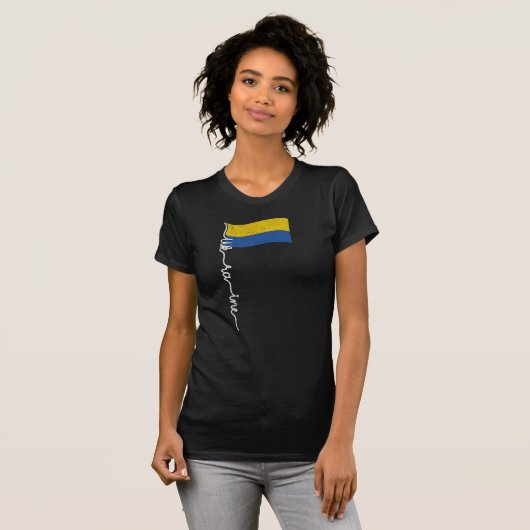 ukrainischer Stolz - Vorbild für eine elegante Unt T-Shirt (Vorne ganz)