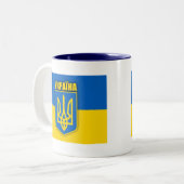ukrainischer Stolz Zweifarbige Tasse (Vorderseite Links)