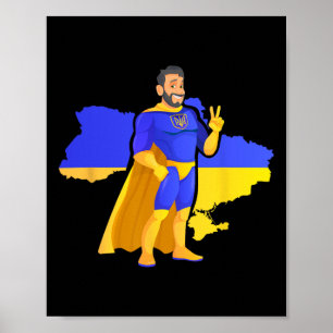Ukrainischer Superheld - Superheld Ukrainisch - Ka Poster