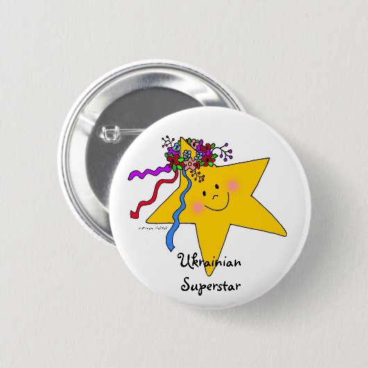 Ukrainischer Superstar Button (Vorne & Hinten)