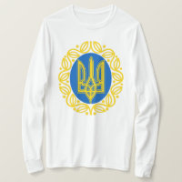 Ukrainischer symbolischer Basic Long Sleeve T - Sh