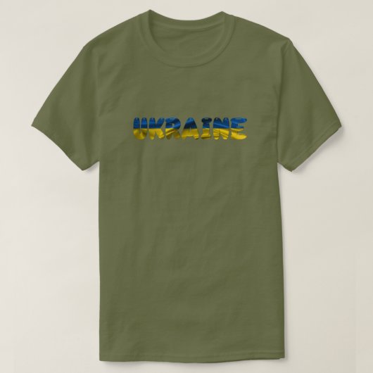 Ukrainischer T - Shirt für die Solidarität unter d (Design vorne)