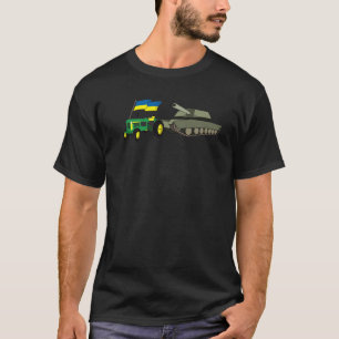 ukrainischer Traktor-Pulltank mit ukrainischer Fla T-Shirt
