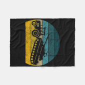 Ukrainischer Traktor Unterstütze Ukraine Stehe Mit Fleecedecke (Vorderseite (Horizontal))