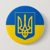 ukrainischer Trident Button (Vorderseite)