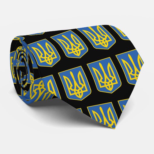 ukrainischer Trident Krawatte (Gerollt)