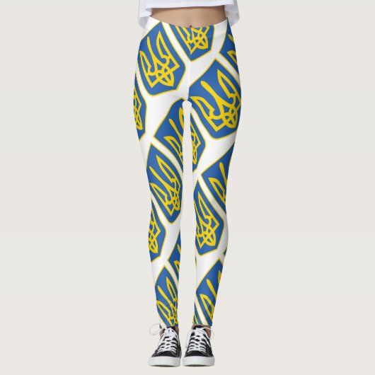 ukrainischer Trident Leggings (Vorderseite)