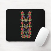 Ukrainischer Trysub Rote Mohnblumen Retro Floral U Mousepad (Mit Mouse)