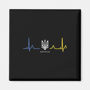 Ukrainischer Tryzub Ukraine-Flagge Dreizack Zelens Magnet