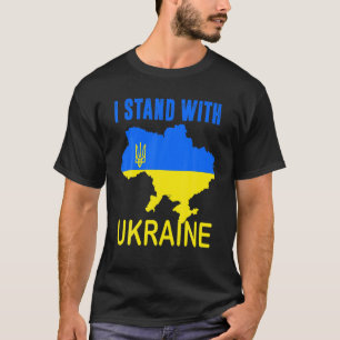 Ukrainischer Übersee steht mit der Ukraine T-Shirt