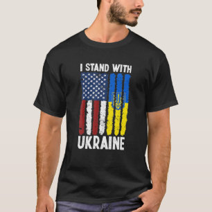 Ukrainischer Übersee steht mit der Ukraine T-Shirt