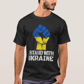 Ukrainischer Übersee steht mit der Ukraine T-Shirt