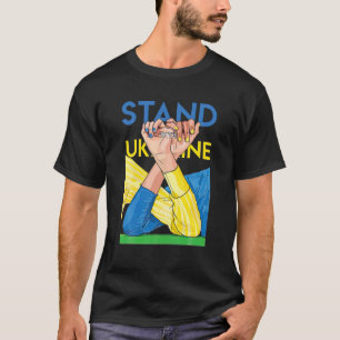 Ukrainischer Übersee steht mit der Ukraine T-Shirt