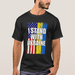 Ukrainischer Übersee steht mit der Ukraine T-Shirt