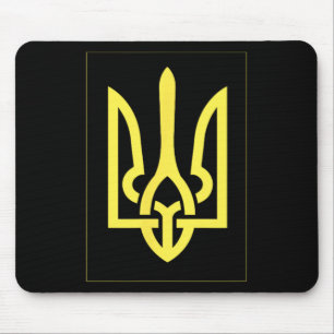 Ukrainischer Ukraine Dreizack Mousepad