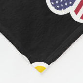 Ukrainischer Unendlichkeitsherzen Ukraine USA Fleecedecke (Ecke)