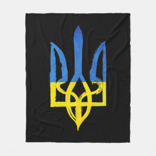 Ukrainischer Vintage-Dreizack, die Tasche Herz Unt Fleecedecke