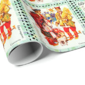 Ukrainischer Weihnachtenstern u. Didukh Geschenkpapier (Rolleneckpunkt)