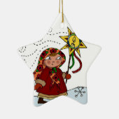 Ukrainischer Weihnachtsstern Keramikornament (Rechts)