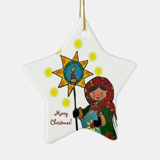 Ukrainischer Weihnachtsstern Keramikornament (Rechts)
