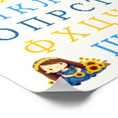 Ukrainisches Alphabet Kinder Poster (Ecke)