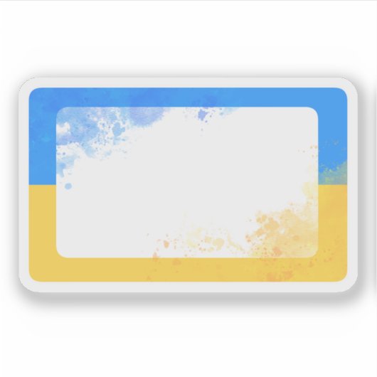 Ukrainisches Aufkleber-Planerbuch Aufkleber (Vorderseite)