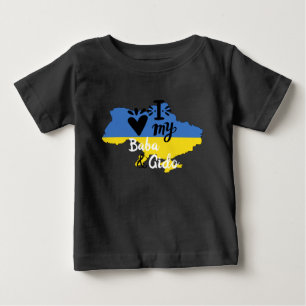 Ukrainisches Baby I Liebe Mein Baba und Gido Kleid T-shirt