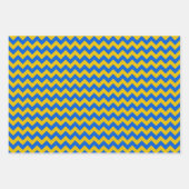 Ukrainisches blaues und gelbes Geschenk Geschenkpapier Set (Vorderseite)