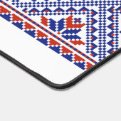 Ukrainisches Blumenmuster Schreibtischunterlage (Ecke)