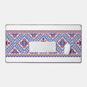 Ukrainisches Blumenmuster Schreibtischunterlage (Tastatur & Maus)