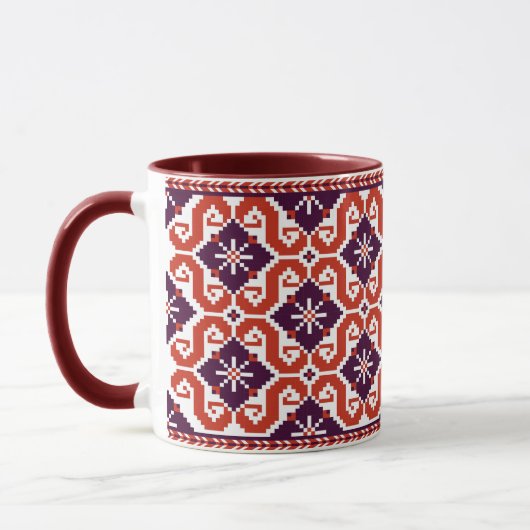ukrainisches Blumenmuster Tasse (Links)