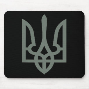Ukrainisches Dreizack-Symbol Tryzub-Emblem Mousepad