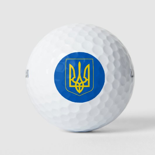 ukrainisches Emblem Golfball (Vorderseite)