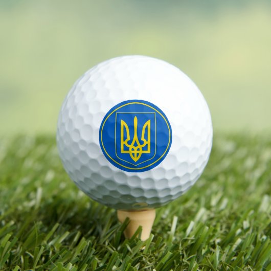 ukrainisches Emblem Golfball (Insitu T-Shirt)