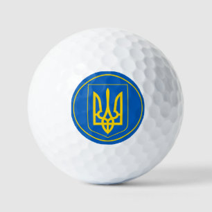 ukrainisches Emblem Golfball