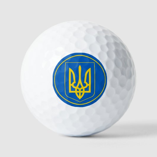 ukrainisches Emblem Golfball (Vorderseite)
