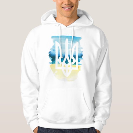ukrainisches Emblem Hoodie (Vorderseite)