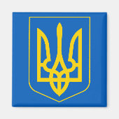 ukrainisches Emblem Magnet (Vorne)