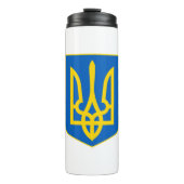 ukrainisches Emblem Thermosbecher (Vorderseite)