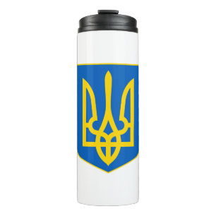ukrainisches Emblem Thermosbecher