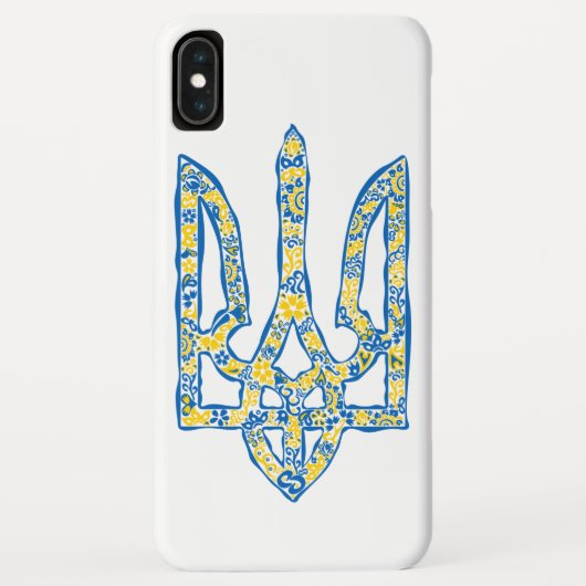 Ukrainisches Emblem trident tryzub ethnisch Case-Mate iPhone Hülle (Rückseite)