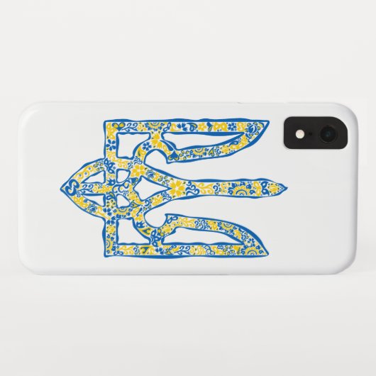 Ukrainisches Emblem trident tryzub ethnisch Case-Mate iPhone Hülle (Rückseite (Horizontal))