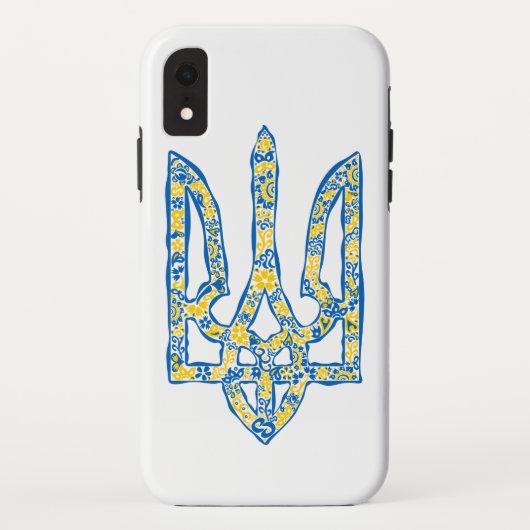 Ukrainisches Emblem trident tryzub ethnisch Case-Mate iPhone Hülle (Rückseite)