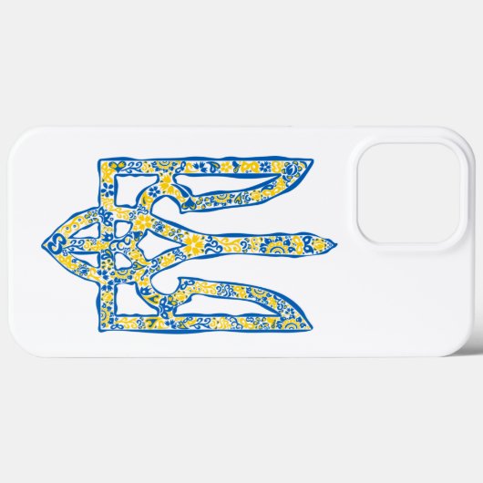 Ukrainisches Emblem trident tryzub ethnisch Case-Mate iPhone Hülle (Rückseite (Horizontal))