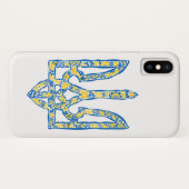 Ukrainisches Emblem trident tryzub ethnisch Case-Mate iPhone Hülle (Rückseite (Horizontal))