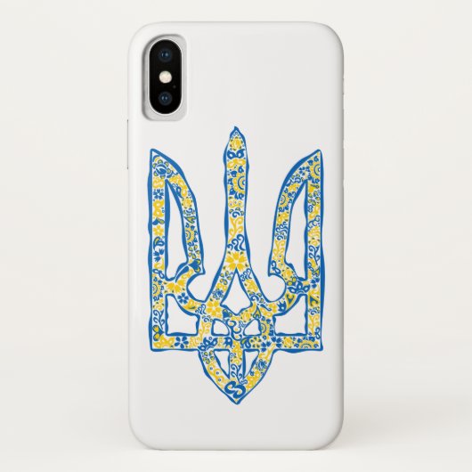 Ukrainisches Emblem trident tryzub ethnisch Case-Mate iPhone Hülle (Rückseite)