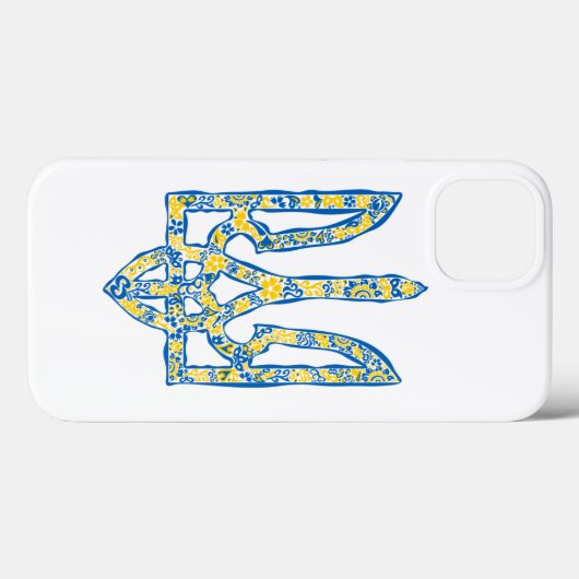 Ukrainisches Emblem trident tryzub ethnisch Case-Mate iPhone Hülle (Rückseite (Horizontal))