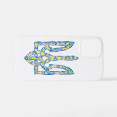 Ukrainisches Emblem trident tryzub ethnisch iPhone Hülle (Rückseite (Horizontal))